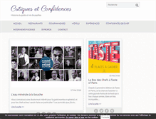 Tablet Screenshot of critiquesetconfidences.fr